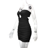 Sexy Backless Tie Up Tube Tops Dress YMYF-9230