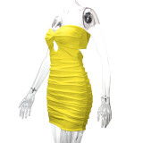 Sexy Backless Tie Up Tube Tops Dress YMYF-9230