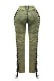 Fashion Bandage Drawstring Jeans YRST-R072