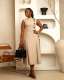 Plus Size Sleeveless Button Slim Long Dress NY-10993 