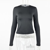 Long Sleeve O Neck T Shirt GZJF-2593