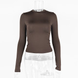 Long Sleeve O Neck T Shirt GZJF-2593