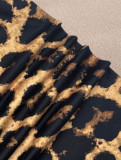 Camouflage Print Color Block Two Piece Shorts Set FOSF-8801