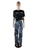 Camouflage Print Casual Pants WUM-23318