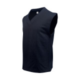 Men's V Neck Sleeveless Knits T Shirt Short Suit ZYFY-2425