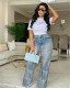 Sequin Tassel Straight Jeans WXHY-YMT396
