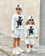 Kids Print Long Sleeve Sweatshirt Pants 2 Piece Set GYAY-8120
