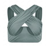 Crossover Hollow Out Sexy Wrap Top GXLF-1111