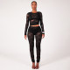 Lace See Through Long Sleeve Pants Suit GPBY-17154