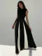 Contrast Color Patchwork Sleeveless Maxi Dress GWDS-250102