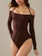 Sexy Hlaterneck Off Shoulder Bodysuit GZJF-12010