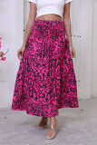 Print Big Swing Half Body Skirt XCFF-910