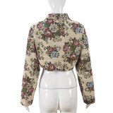 Fashion Print Long Sleeve Jacket GFRT-41466THG