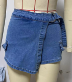 High-waisted Fashion Casual Denim Culottes GKNF-TSYOU-833