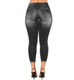 High Waist Holes Jeans XCFF-3110