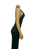 Rhinestone Sleeveless Slim Evening Dress GADE-8593