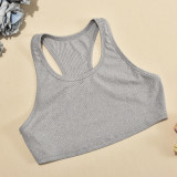 Stripe Long Sleeve Shirt+Tank Tops 2 Piece Set GFRT-41275THG