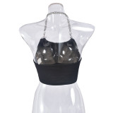 Sexy Backless Print Halterneck Tops GFRT-41302THG