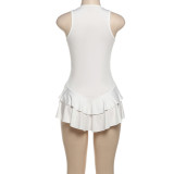 Sleeveless Square Neck Sling Mini Dress GZJQ-K24D48464