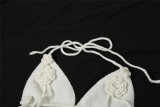 Knits Sleeveless Halterneck 2 Piece Skirts Set GZJQ-W24S49192
