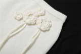 Knits Sleeveless Halterneck 2 Piece Skirts Set GZJQ-W24S49192