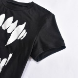 Short Sleeve Print T Shirt GFRT-11066THR