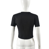 Short Sleeve Print T Shirt GFRT-11066THR