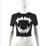 Short Sleeve Print T Shirt GFRT-11066THR