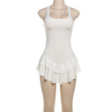 Sleeveless Square Neck Sling Mini Dress GZJQ-K24D48464