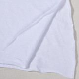 Letter Print Sleeveless T Shirt GFRT-7748TG