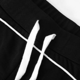 Contrast Color Zipper Sport Two Piece Pants Set MXBF-K24ST449