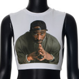 Print Sleeveless Tank Tops MXBF-Q24TP320
