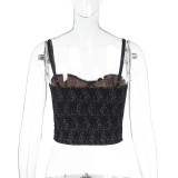 Slim Lace Camisole Waist Tank Top FL-ZX24424PFO