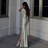 Irregular Hollow Out Maxi Dress GZJQ-K24D60047