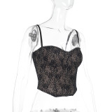 Slim Lace Camisole Waist Tank Top FL-ZX24424PFO