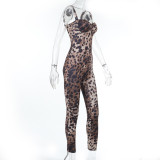 Sexy Leopard Print Sling Jumpsuit FL-JY24627MHO