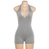 Sexy Sleeveless Deep V Neck Romper GZJQ-K23Q31022