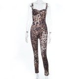 Sexy Leopard Print Sling Jumpsuit FL-JY24627MHO