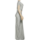 Irregular Hollow Out Maxi Dress GZJQ-K24D60047
