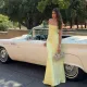 Sexy Backless Solid Color Bandage Dress FL-YJ24661PFO