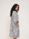 Printed Seven Split Sleeve Loose Cardigan Coat SFY-603