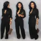Solid Color Long Sleeve Slim Jumpsuit LSD-LD8602