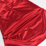 Sexy Slim Satin Halter Mini Dress FL-JY24634PFO