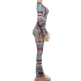 Fashion Print Long Sleeve Pants 2 Piece Set GZJQ-K24S56918