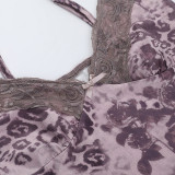 Sexy Lace Leopard Print Camisole Tank Top FL-XY24666MHO