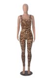 Pre Order: About 7 work days shipping Leopard Print Backless Jumpsuit YUEM-2025600