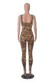 Pre Order: About 7 work days shipping Leopard Print Backless Jumpsuit YUEM-2025600