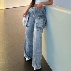 Fashion Loose Washed Jeans GMWF-9562