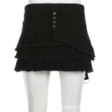 Fashion Solid Color Pleated Skirt GMWF-6666