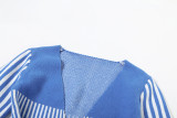 Knits Stripe Contrast Color Romper GZJQ-W24Q53673